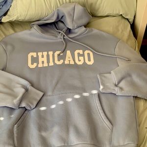 blue chicago hoodie